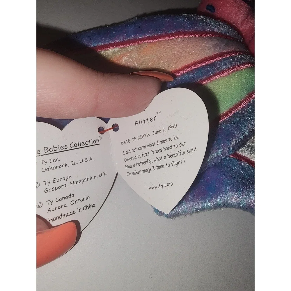 ty Beanie Babies Flitter June‎ 2 1999 Butterfly